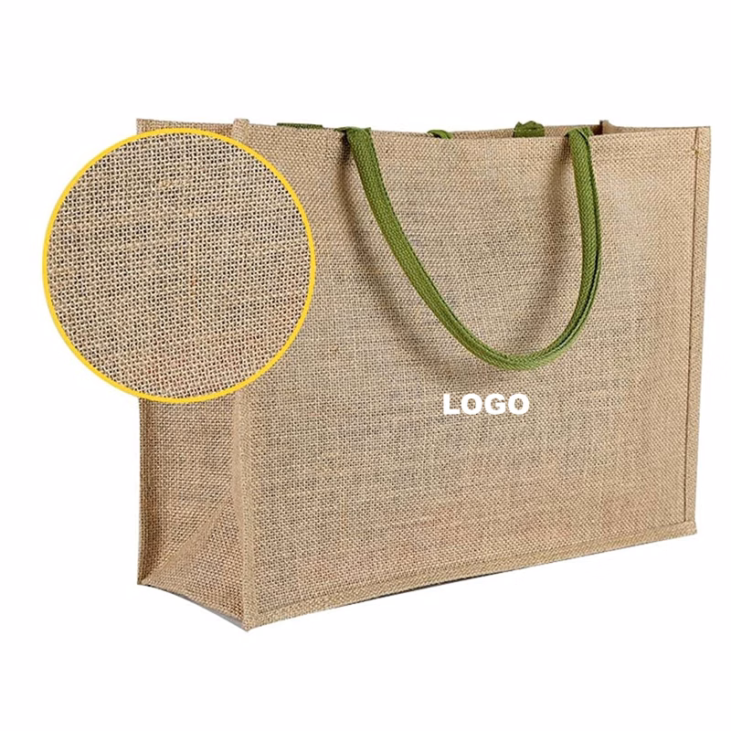 Natural Super Jute Printed Tote Bag
