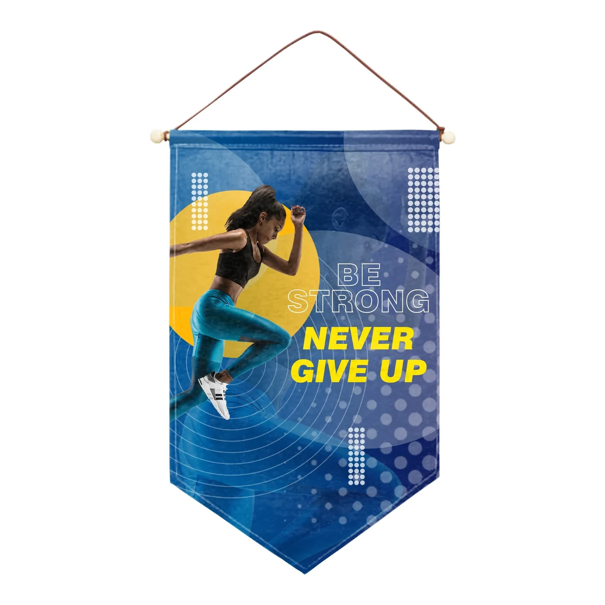 12"x18" Custom Felt Hanging Banner - 2ply 2-Sided 1