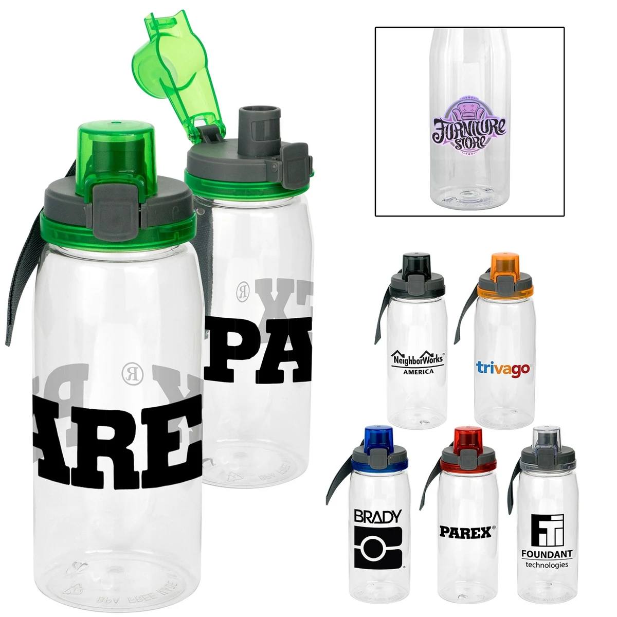 Locking Lid 25 oz. Recycled Bottle 1