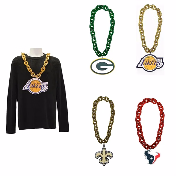 Customizable Eva Team Fan Chain Necklace