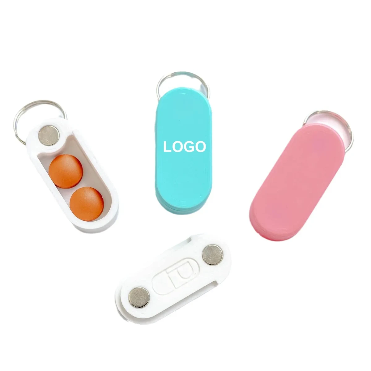 Pill Box With Key Ring 1