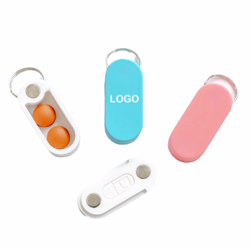 Pill Box With Key Ring