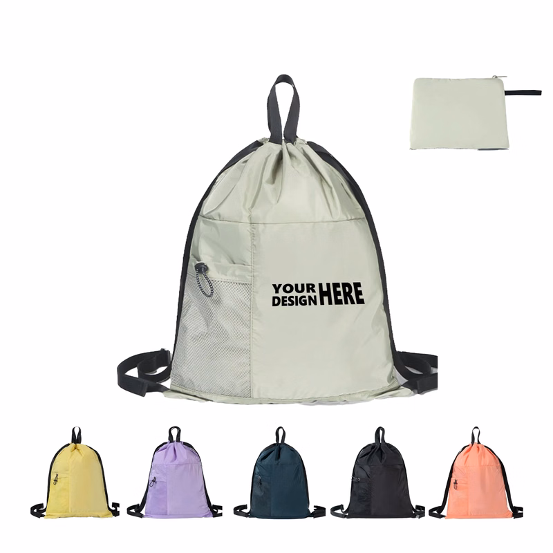 Foldable Waterproof Drawstring Backpack