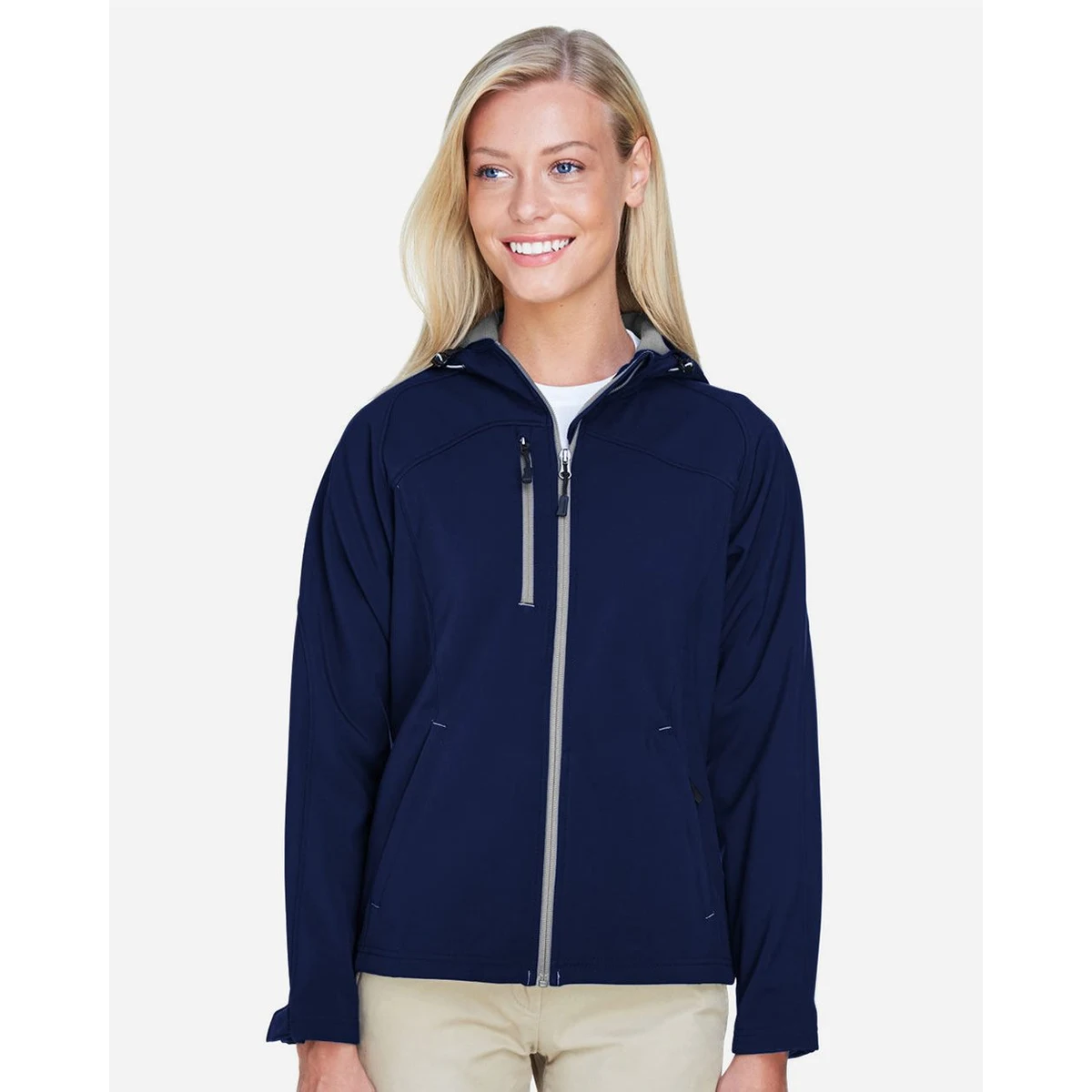 Women's Prospect Two-Layer Fleece Bonded Soft Shell Hooded Jacket - 78166 1
