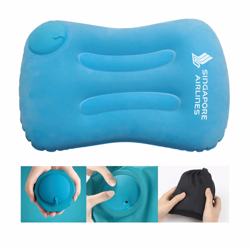 Stratus Ultralight Travel Pillow with Built-in Pump