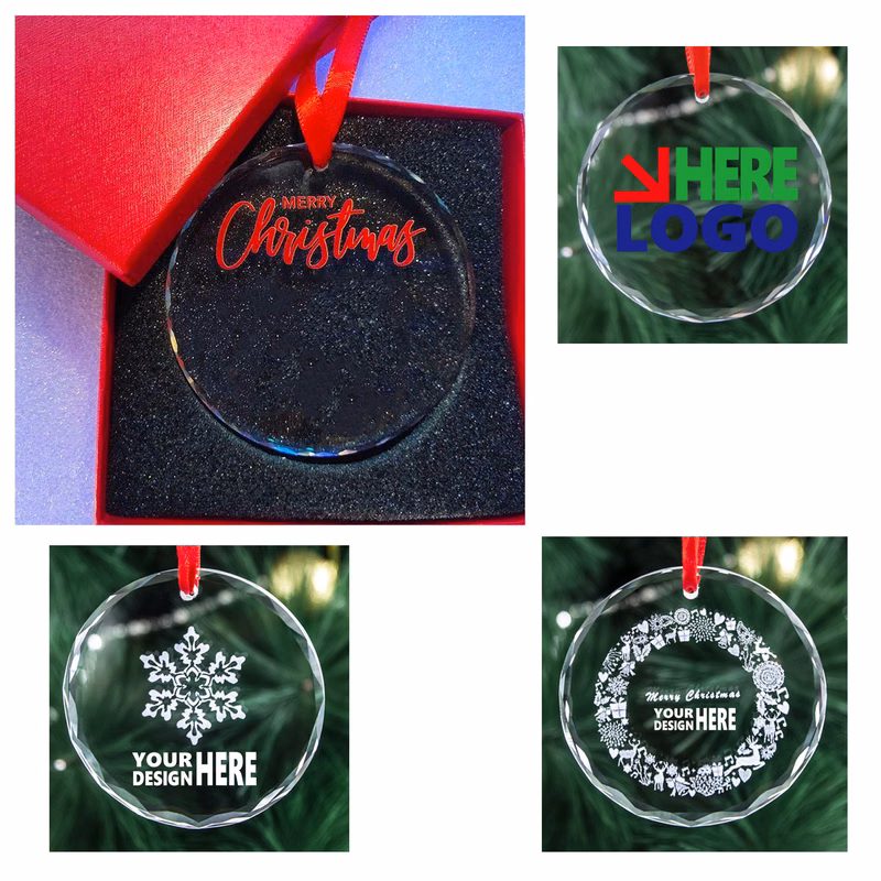 MOQ50 Christmas Crystal Pendant