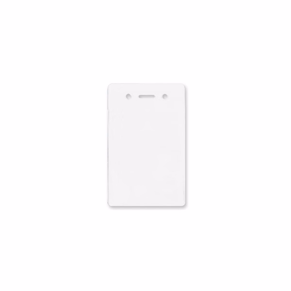 2.82" W x 4.53" H - Vertical Clear Vinyl Badge Holder (Blank)