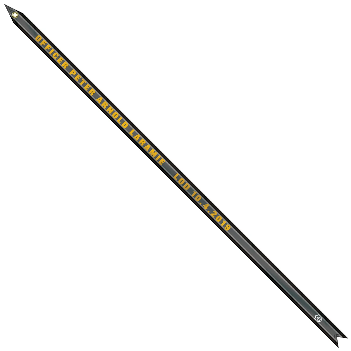 1 3/8" x 48" Custom Printed Nylon Streamer 1