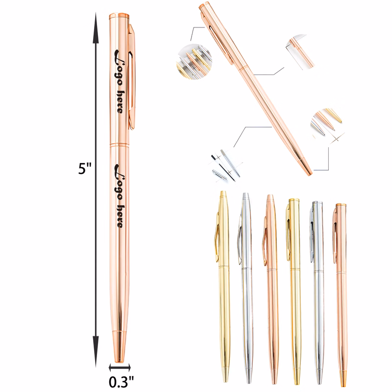 Convenient Clip Metal Ballpoint Pen