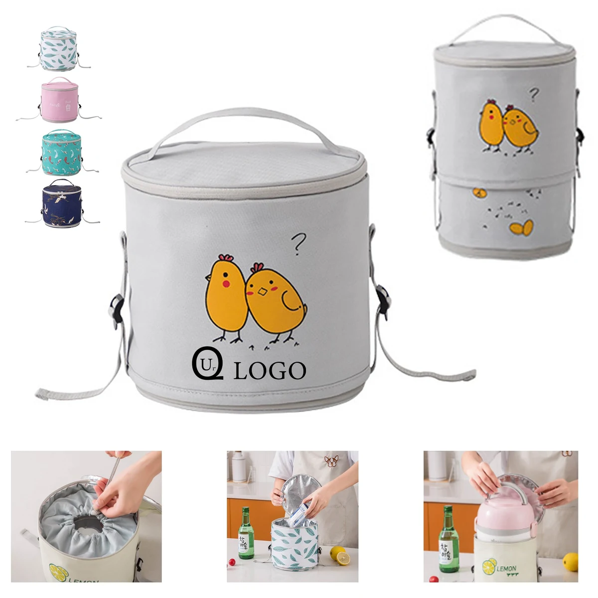 Cylinder Insulated Lunch Bag 1