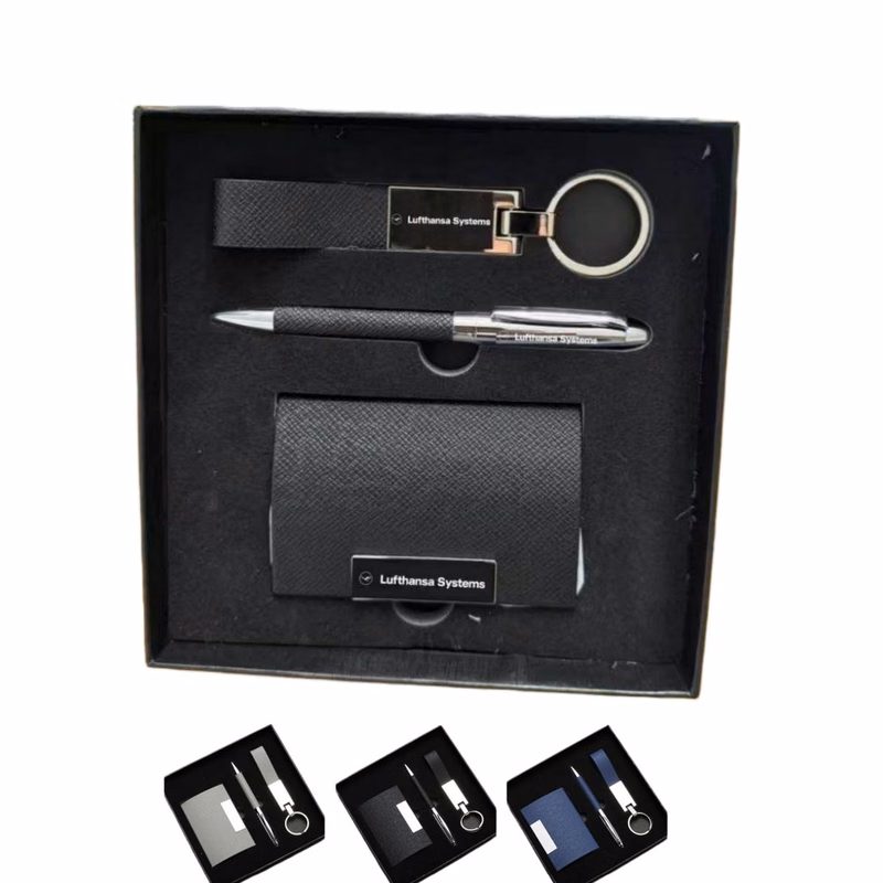 Business Card Holder Keychain Set