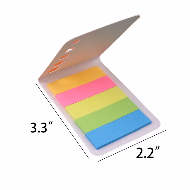 Mini 3.3"L X 2.2"W Eco-friendly Colored Strip-Shaped Sticky Notes
