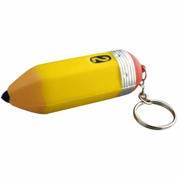Pencil Stress Ball Key Chain