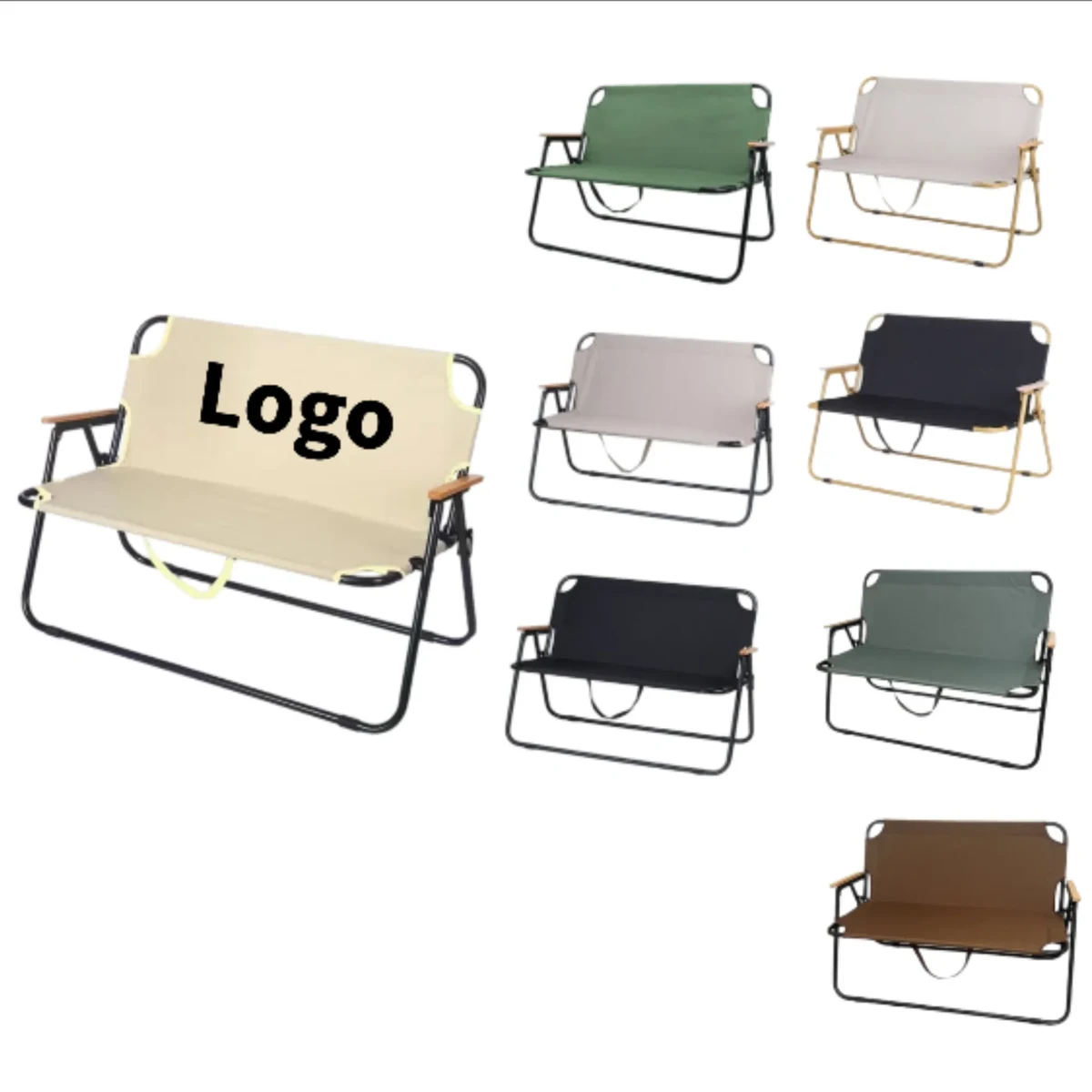 Foldable Double - Seater Chair for Outdoor Gatherings 1