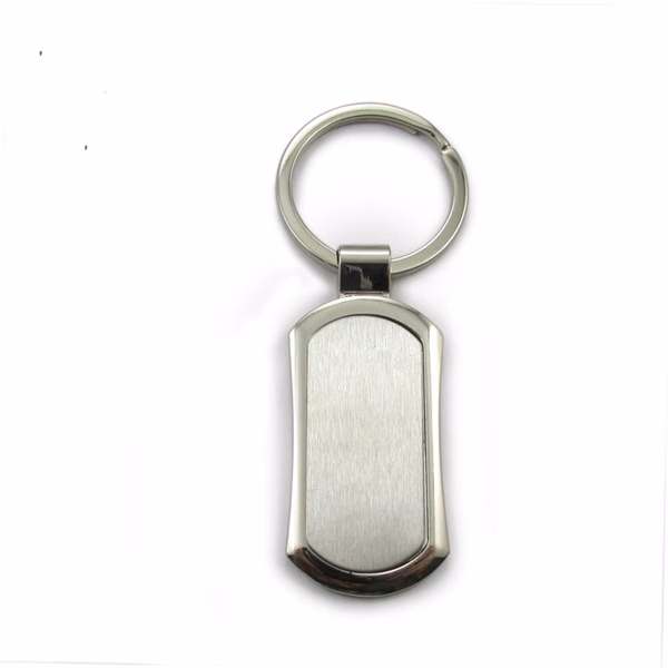 Custom Zinc Alloy Metal Key Tag — Trade Show Branded Promotional Keychain