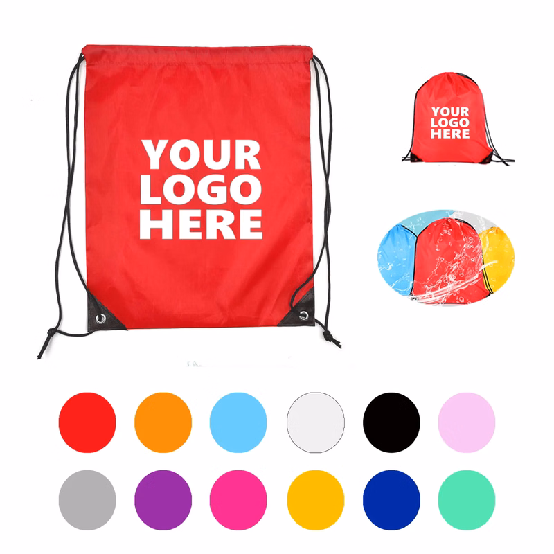 Classic Sports Polyester Drawstring Backpack Bags