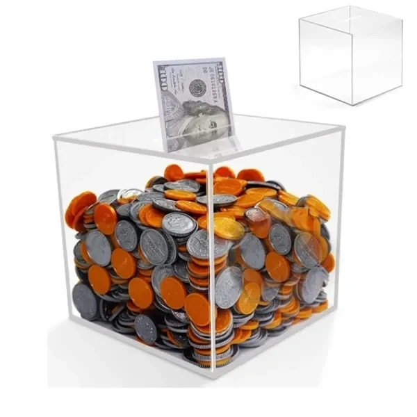 Unbreakable Clear Piggy Bank for Adults and Kids 1