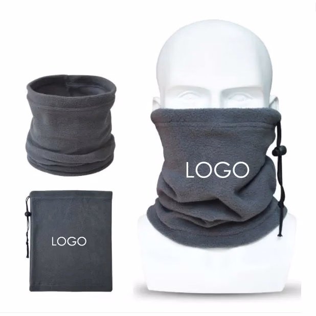 Polar Fleece Multi-Functional Neck Warmer Scarf