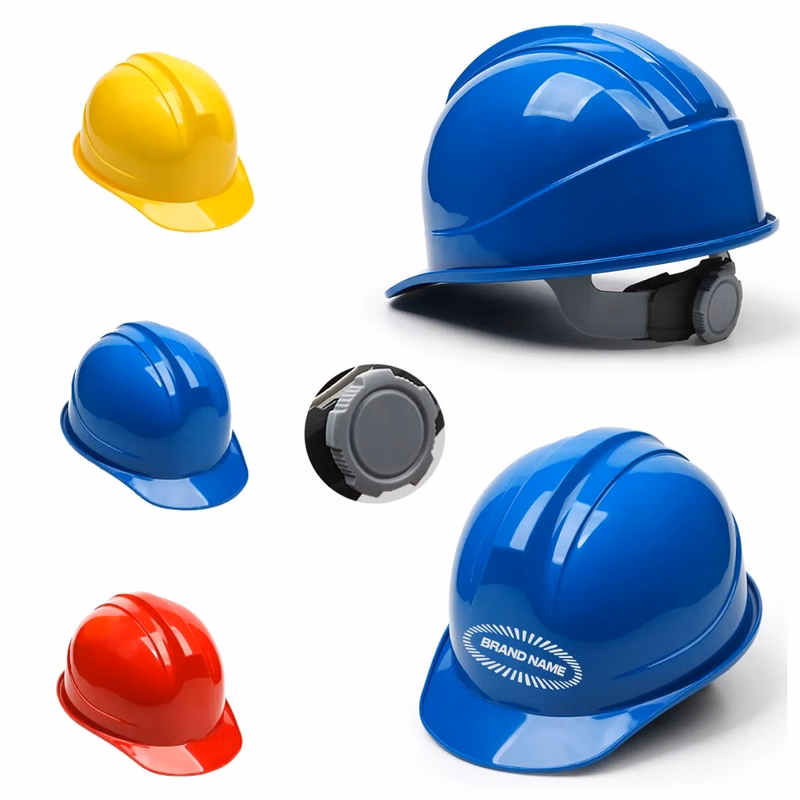 Construction Hard Hat With Self-Adjusting Suspension
