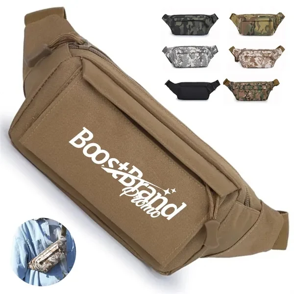 Custom Durable Tactical Waist Bag Fanny Pack — Rugged Outdoor Adventure Carry 1