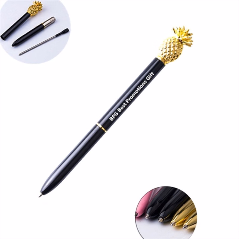 Pineapple Top Metal Ballpoint Pens