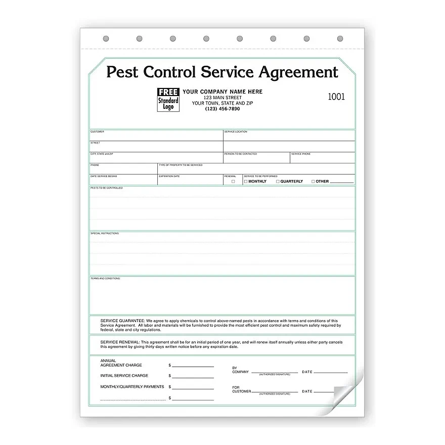 Pest Control Contract - Service Agreements 1