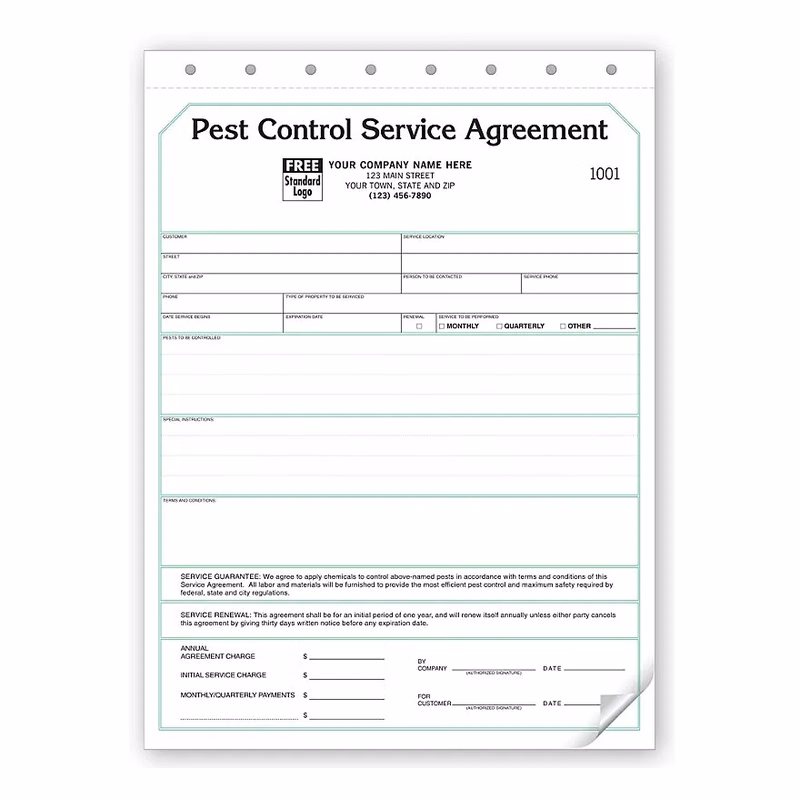 Pest Control Contract - Service Agreements
