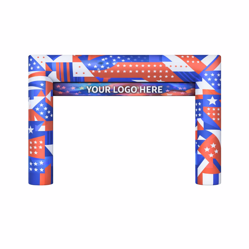 25' Cold Air Arch Square w/ Banner