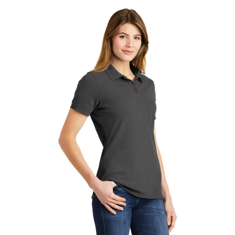 Port & Company Ladies Combed Ring Spun Pique Polo. 1