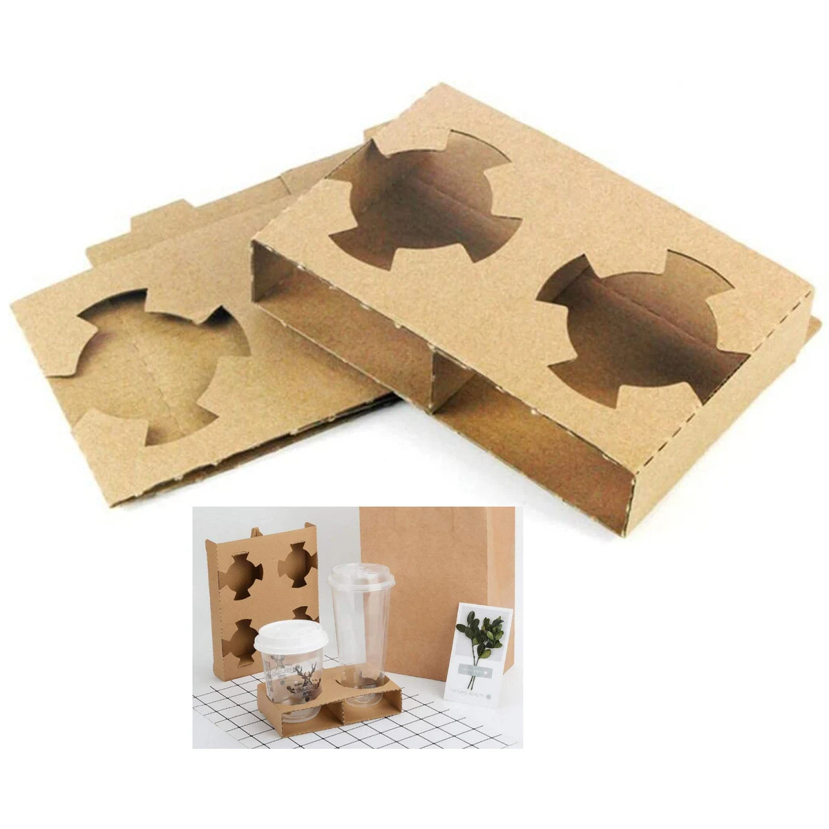 Kraft Paper Drink Carrier 1