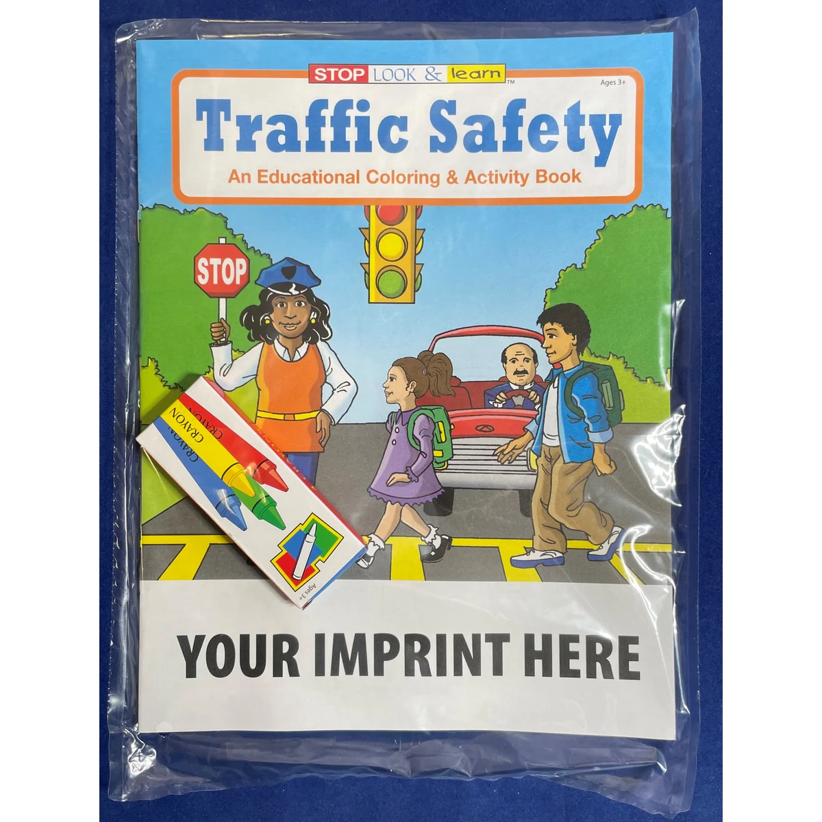 COLORING SET - Traffic Safety Coloring Book Fun Pack 1