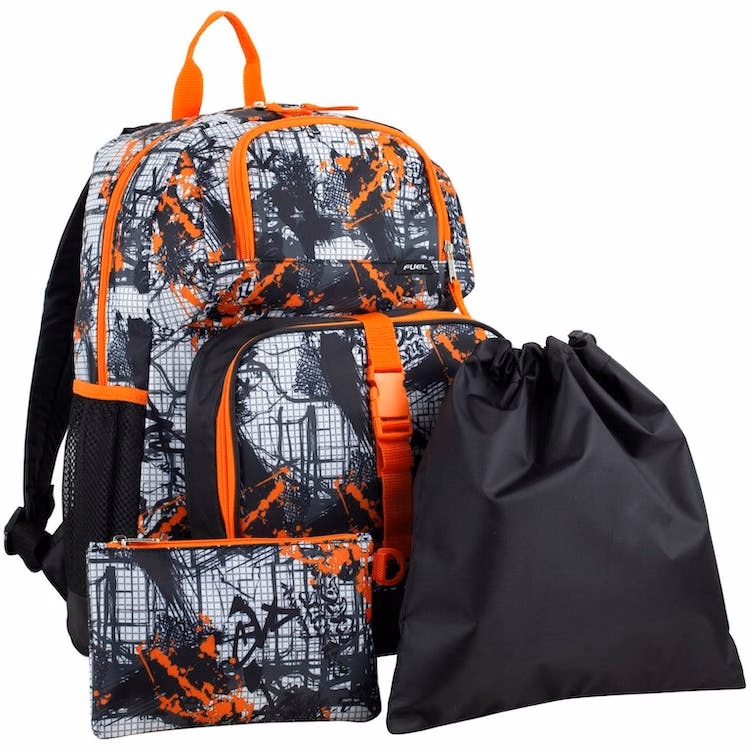 18" Backpack Combo Sets - 4 Pieces Urban Grid