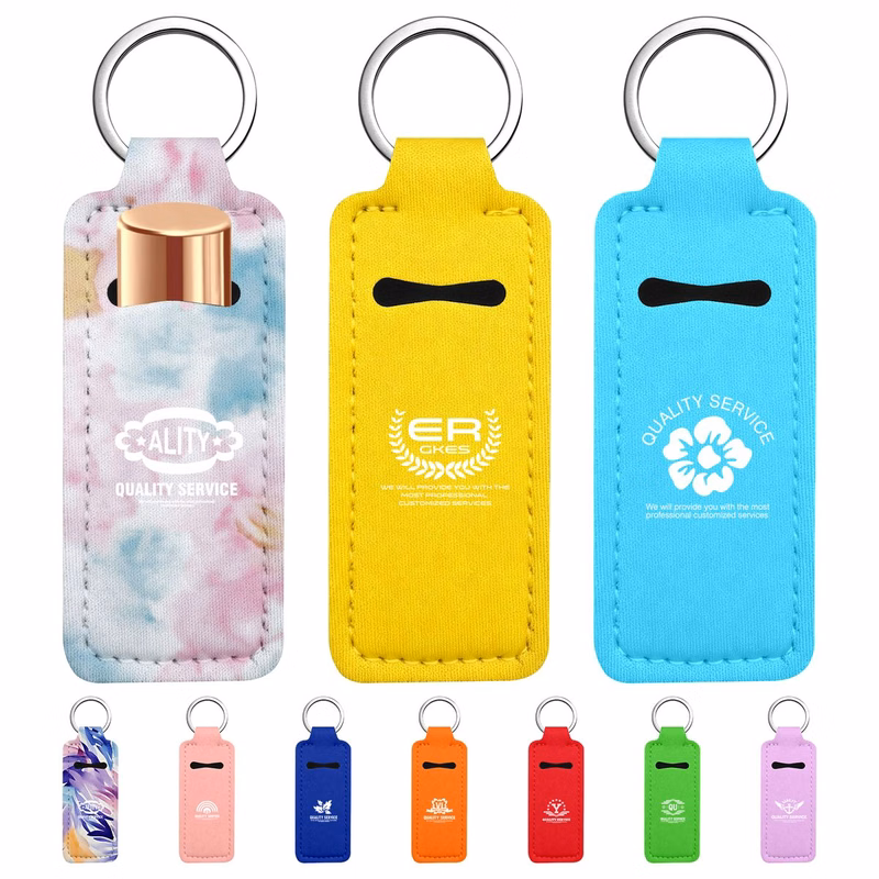 Keychain Chapstick Storage Sleeve