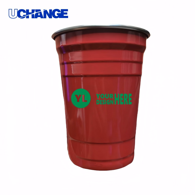 Full Color Stainless Steel Pint Cup Container (16oz)