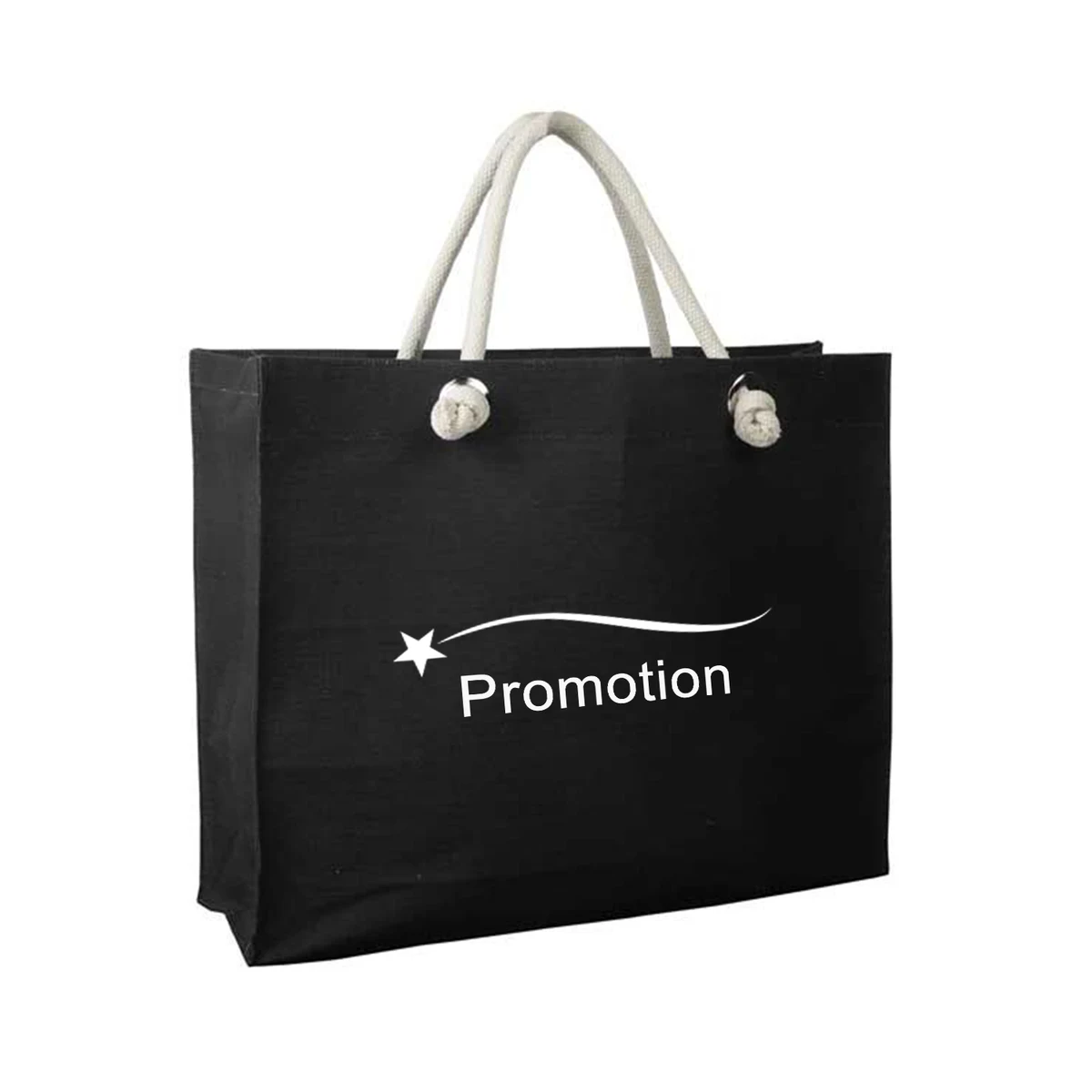 Canvas Laminated Tote Bag, custom tote bag with logo imprint 1