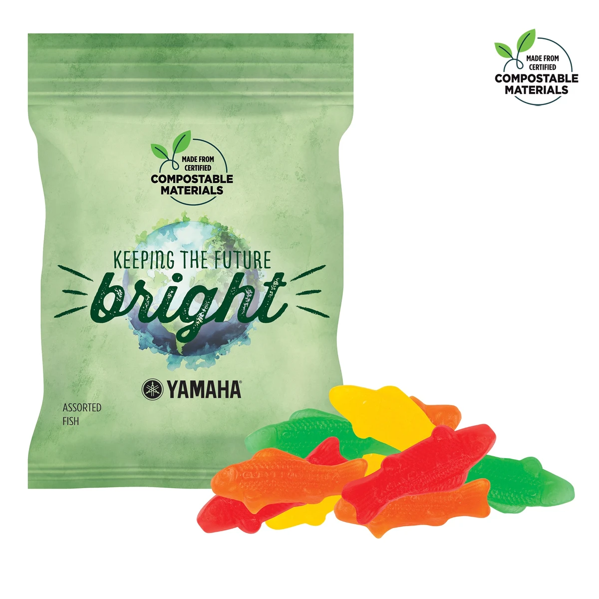 2oz. ECO-Digibag, Compostable & Full Color, Gummy Bears 1
