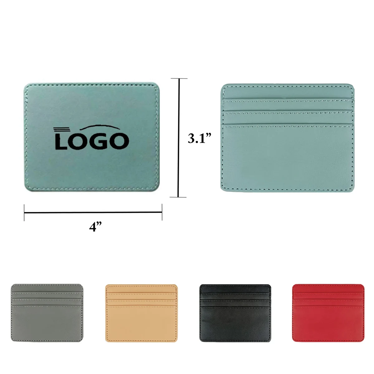 MOQ50 PU Leather Card Holder Multi Slot Wallet 1