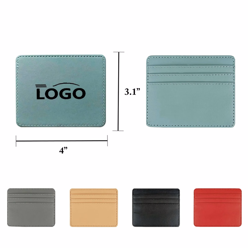 MOQ50 PU Leather Card Holder Multi Slot Wallet