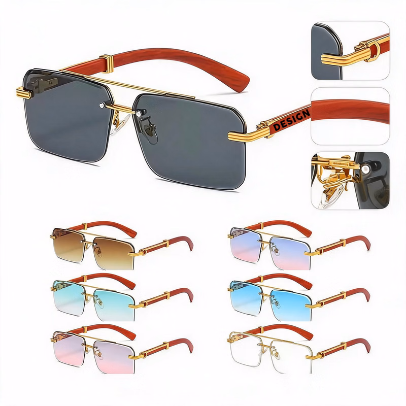 Metal Frame Polarized Sunglasses UV Protection