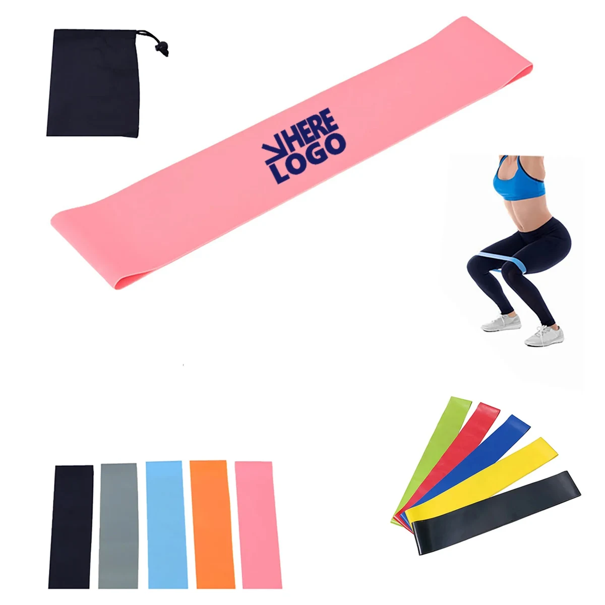 Moq 50 Pcs Elastic Workout Bands Made from Natural Latex 1
