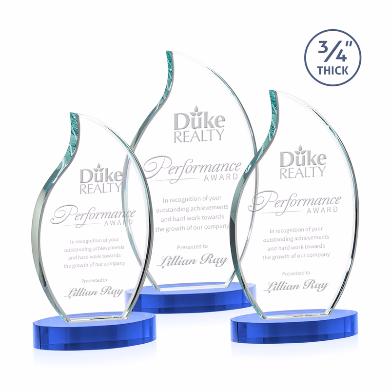Croydon Flame Award on Alberton Base - Sky Blue