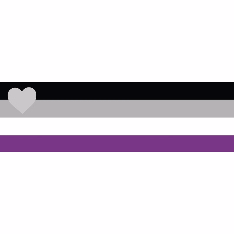 Demiromantic Window Decals 3" x 10"- Design 1