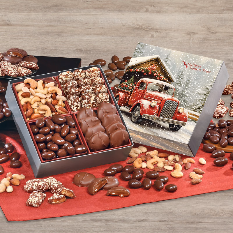 Signature Assortment with Red Truck on Bridge Sleeve