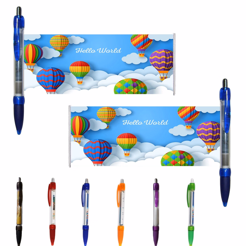 2 Sided Full Color Custom Banner Ballpoint Pen