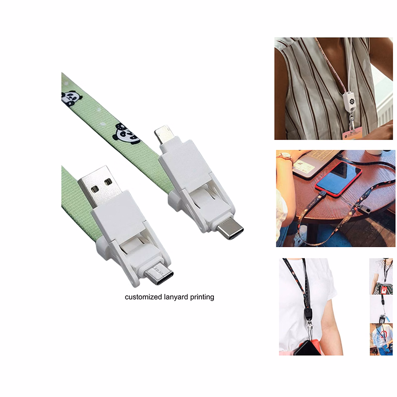 Lanyard with 6-in-1 Charging Cable