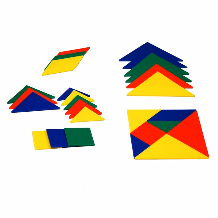 Tangram Dissection Puzzles - 28 Pieces Assorted