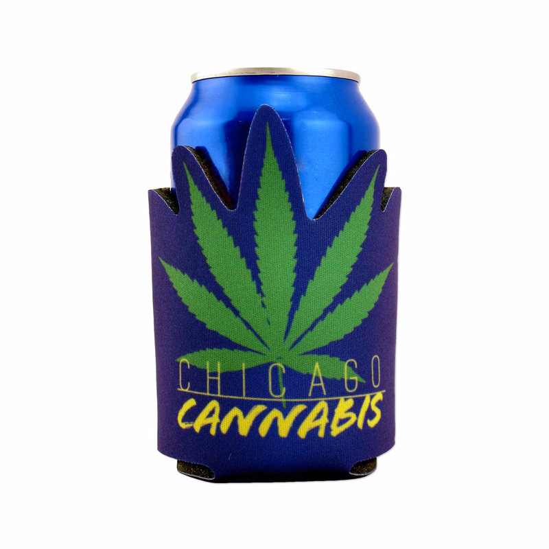 USA Made Dye Sub Cannabis Shaped Cooler