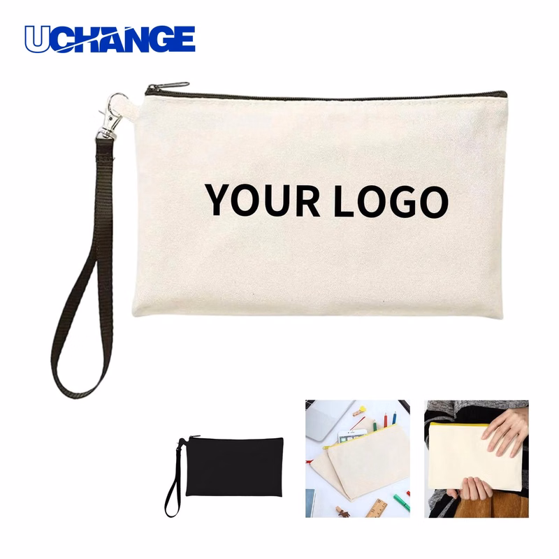 Multi Purpose Canvas Pencil Bag Organizer with Carry Handle