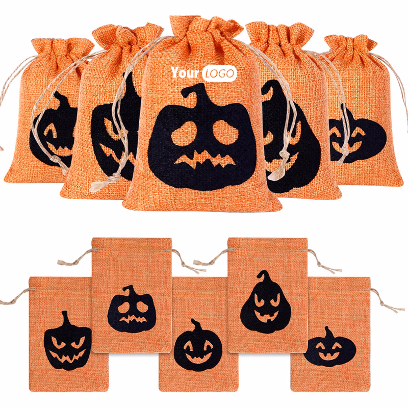 Pumpkin Halloween Candy Bags