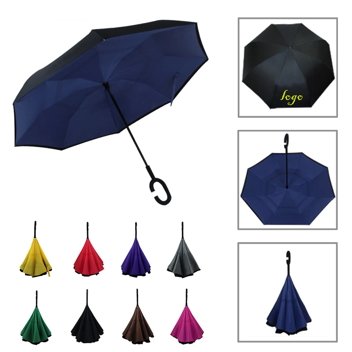 MOQ20 Double Layer Reversible Umbrella 1
